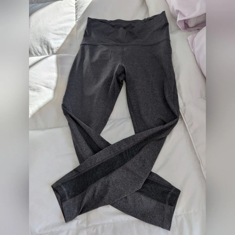 Lululemon Heather Leggings with Charcoal Accents